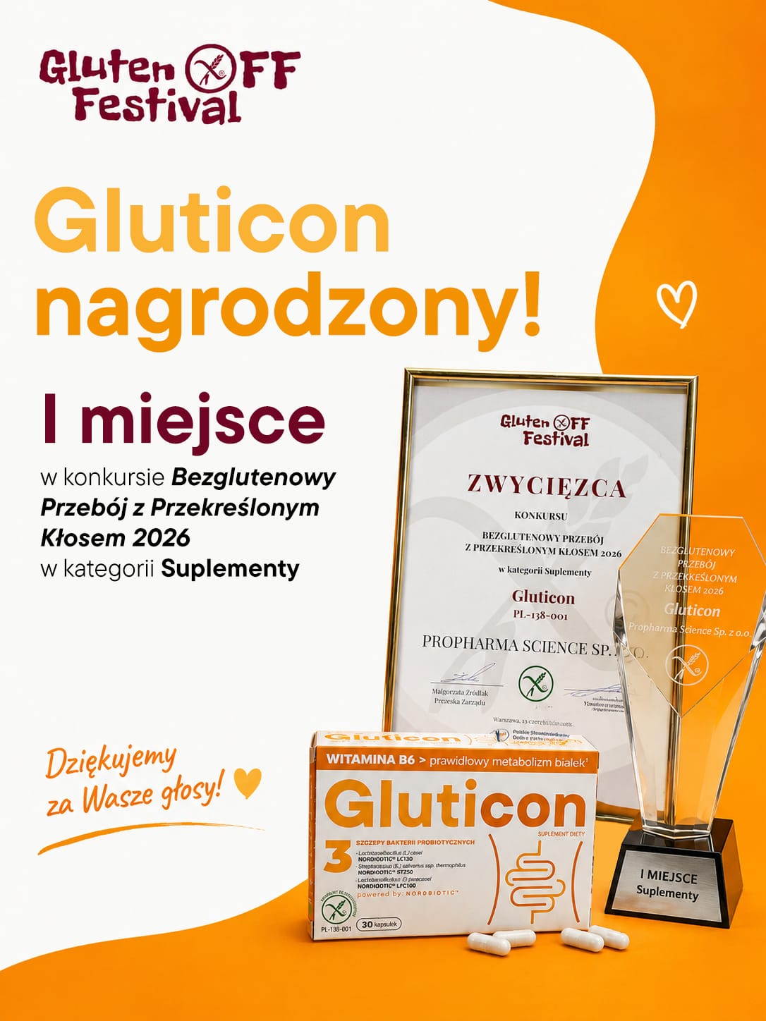 Gluticon - I miejsce w konkursie Gluten OFF Festival 2026